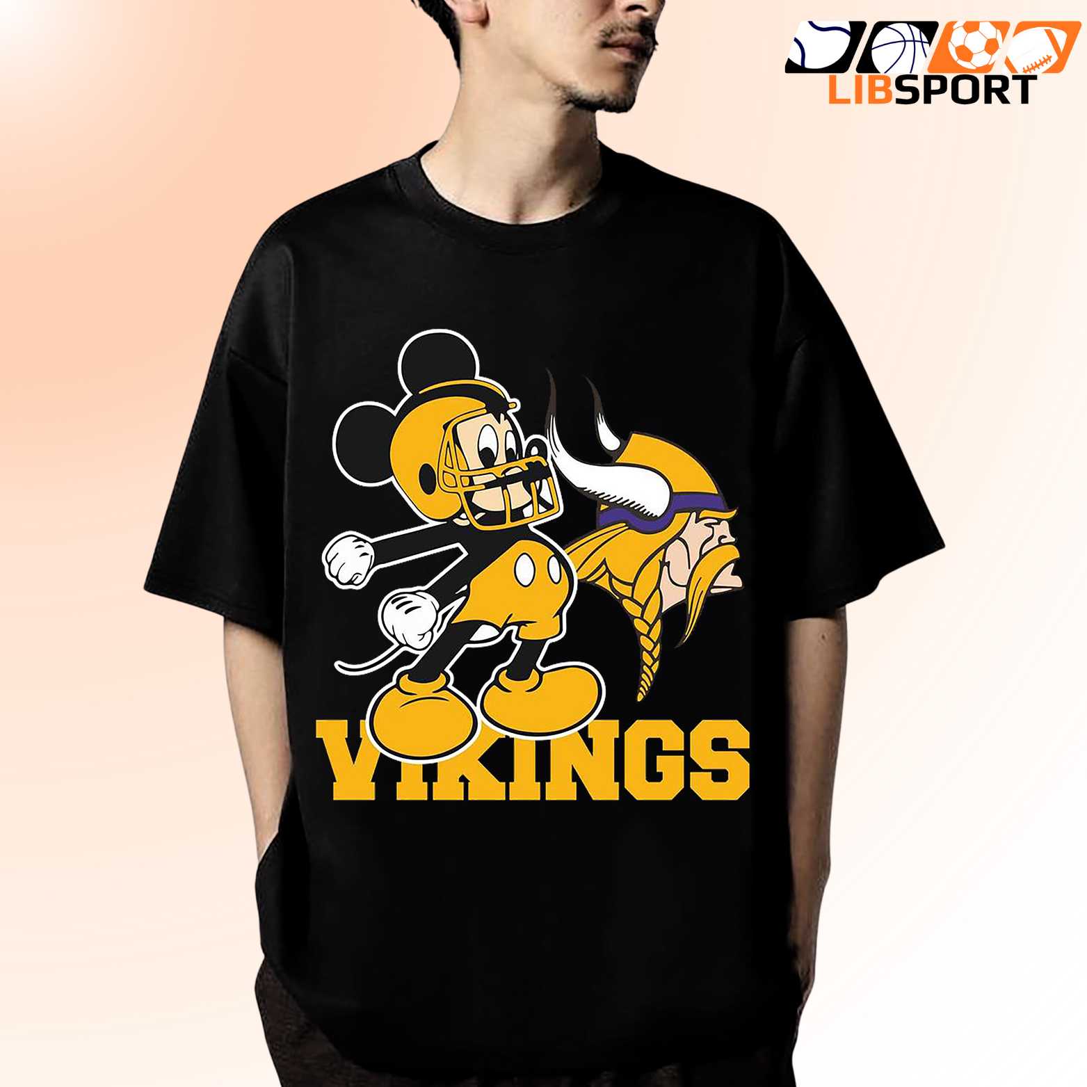 Minnesota Vikings Mickey T Shirt, Game Day Streetwear Shirt